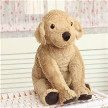 爸爸去哪儿林志颖儿子Kimi至爱同款小黄拉布拉多小狗毛绒玩具公仔