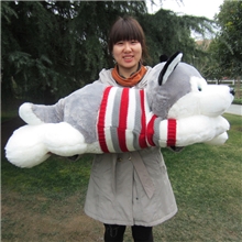 新品大号哈士奇趴趴狗，毛绒玩具公仔生日礼物