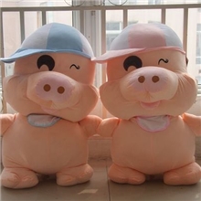 批发情侣麦兜猪毛绒娃娃猪猪玩偶公仔婚庆礼品