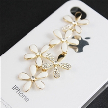 合金满天星五朵花/手机美容/饰品配件diy手机壳/配件厂/diy水钻