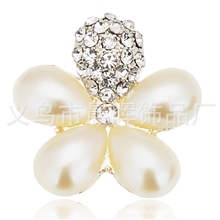 山茶花小雏菊手机壳贴贴配件DIY合金配件材料批发厂家