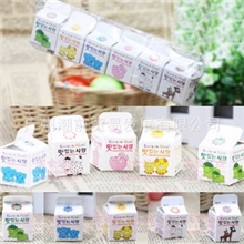 韩国零食小吃skimmilk高丽堂迷你牛奶盒水果糖/金平糖6盒60g