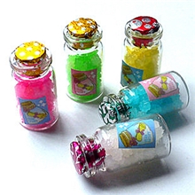 韩国进口许愿糖漂流瓶/玻璃瓶/流星瓶糖彩色星星糖水果糖1*30