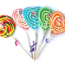 金稻谷80g棒棒糖五彩日式圆形心形糖果批发休闲食品批发