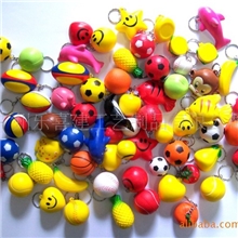 PU发泡钥匙扣PU足球钥匙扣PU橄榄球钥匙扣（减压球压力）
