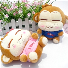 【快乐正品】25秒情侣悠嘻猴录音公仔娃娃嘻哈猴子毛绒公仔批发