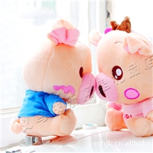 【快乐正品】25秒情侣猪录音娃娃乖乖猪麦兜猪录音情人节生日礼物