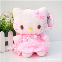 【快乐正品】25秒KT猫婚纱录音娃娃hellokitty猫录音公仔批发