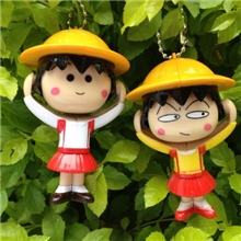 麦当劳版樱桃小丸子钥匙扣变脸娃娃变脸公仔动漫卡通玩具