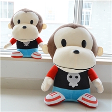 厂家直销一件代发悠嘻大头猴公仔大嘴猴毛绒玩具地摊批发