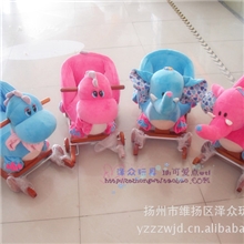 批发实木可爱卡通宝宝摇椅摇马带音乐儿童礼物个性小沙发