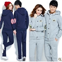 优质版情侣套装/加厚运动套装/休闲情侣卫衣/学生装班服厂价直销
