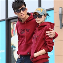 HM09067批发2103韩版休闲情侣卫衣加厚套头女士卫衣男士运动外套