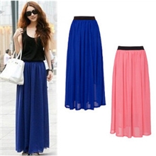 2013外贸原单欧美复古雪纺长款半身裙四季经典款长裙批发