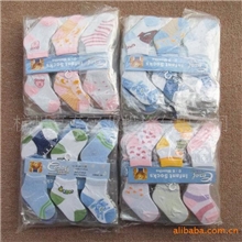 X9739外贸纯棉婴儿袜/童袜/薄棉袜0-6个月