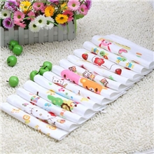 [劲鹏服饰]纯棉双层蜂巢纱布25*25多花色手帕方巾小毛巾