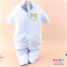 批发2013秋冬点点前开童内衣汤博士福爸爸婴幼儿保暖内衣套装