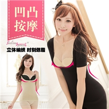 厂家直供产后塑身衣U领短袖托胸收腹衣燃脂瘦身衣塑身内衣006