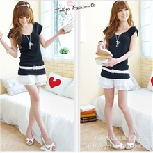 夏季新款甜美公主蕾丝三分层裙裤爆款蕾丝打底裤夏季打底裤批发