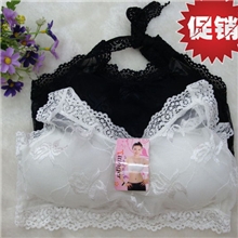爆款跑量少女抹胸可挂脖子蕾丝花边抹胸文胸内衣批发１２８#