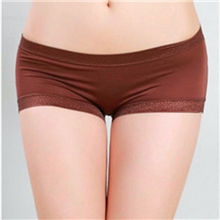 【伙拼】莫代尔无痕花边女士内裤低腰蕾丝无痕平脚女士内裤批发