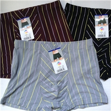 男细条纹平角裤