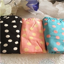 厂家批发时尚圆点女装内裤（三条装）女式三角裤