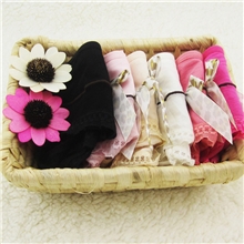 新款莫代尔女士内裤蕾丝边三角可爱型少女内裤