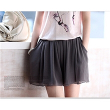 女假两件夏季糖果雪纺裙裤韩版宽松热裤打底短裤裤裙