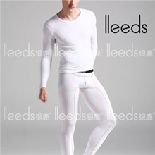 银鹿内衣男士修身性感时尚贴身弹力薄款秋衣秋裤保暖套装