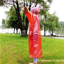 批发头套式防水能力强一次性成人连体雨衣雨披