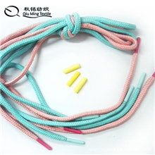 定做各种塑料圆头鞋带绳彩色打头服装抽绳