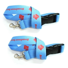 厂家生产品牌展示挂绳带塑料插扣吊卡织带尼龙印花织带