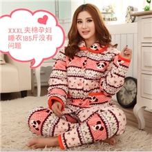 加厚夹棉加厚月子服加厚XXXL月子服秋冬加厚加大号月子服孕妇哺乳