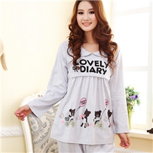 【11.22包物流】月子服春秋棉孕妇装卡通小熊产妇睡衣哺乳喂奶棉