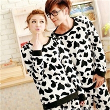 厂家家居服批发春秋冬季厚款纯棉长袖卡通男女式情侣睡衣套装