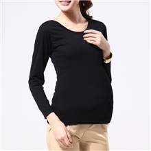 工厂直供孕妇打底衫春秋款高品质羊毛拉架面料