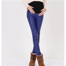 冬款保暖裤加绒加厚仿羽绒孕妇裤AB面孕妇打底裤长裤义乌批发