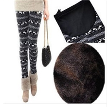 义乌秋冬孕妇裤竹炭加绒加厚保暖裤小鹿\兔子托腹孕妇打底裤批发
