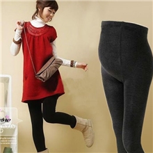 秋冬孕妇装韩版大码拉绒孕妇裤拉毛踩脚打底裤百搭连脚九分裤