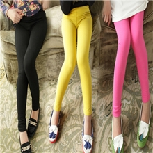 儿童铅笔裤韩版新品秋款品牌童装纯棉糖果女童花朵新款打底裤