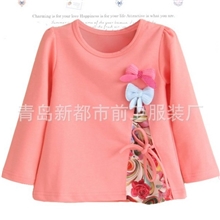 2013秋款外贸童装打底衫打底卫衣