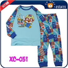 厂家批发韩版童装家居服全棉儿童睡衣长袖长袖内衣外贸童装