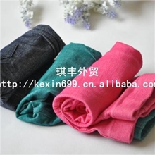 8.01特价款法国原单女童糖果色弹力打底裤长裤裤子三色入