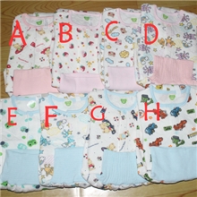 青岛产地童装千趣会空气层护肚套装多色童装外贸童装特批