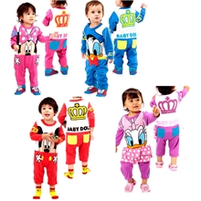 青岛产地童装2013秋款爆款新款皇冠造型爬服卡通动物短袖连身衣