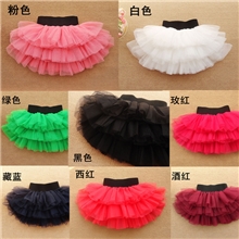 青岛产地童装外贸韩版童装秋款女童纱纱裙半身裙蛋糕裙公主裙