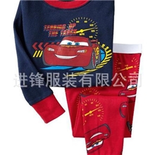 外贸儿童厂家直批儿童居家服童装汽车总运动员7285