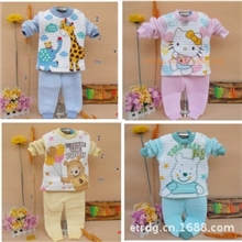 厂家直销13秋冬新款儿童保暖内衣内裤可爱卡通宝宝加厚童套装