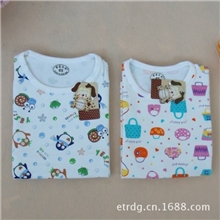 厂家直销秋冬大版儿童内衣莱卡棉弹力秋衣内裤中大童套装4-8岁01